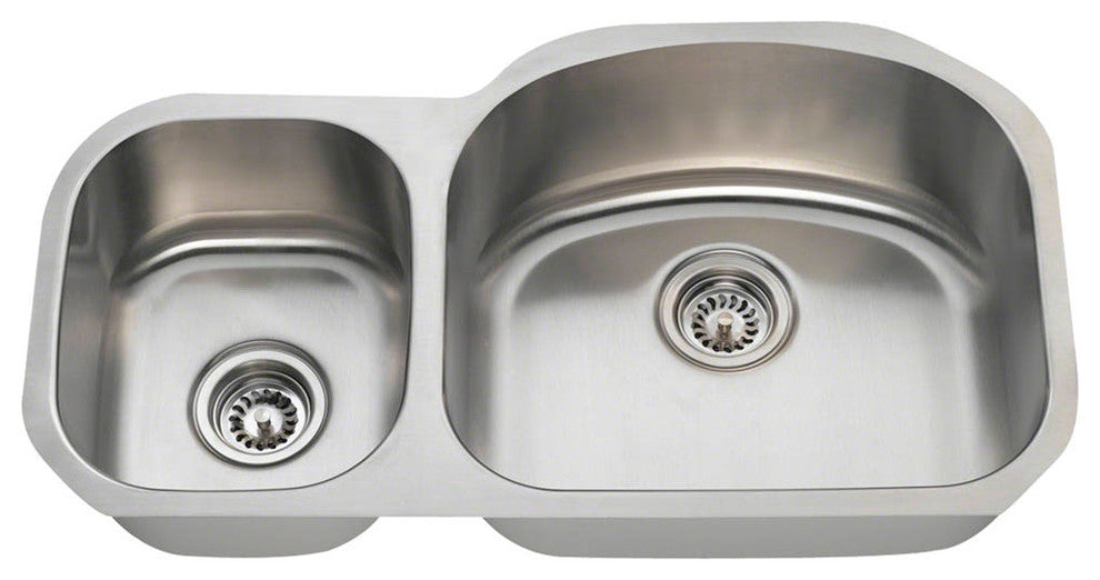 PR105-16 Offset Stainless Steel Kitchen Sink