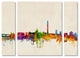 Michael Tompsett ''Washington Skyline'' Multi Panel Art Set, 41"x30"