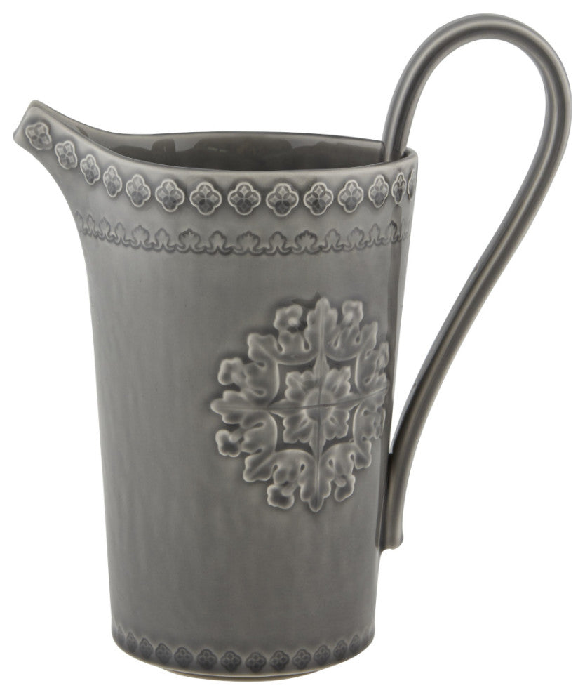 Bordallo Pinheiro Rua Nova Anthracite Pitcher