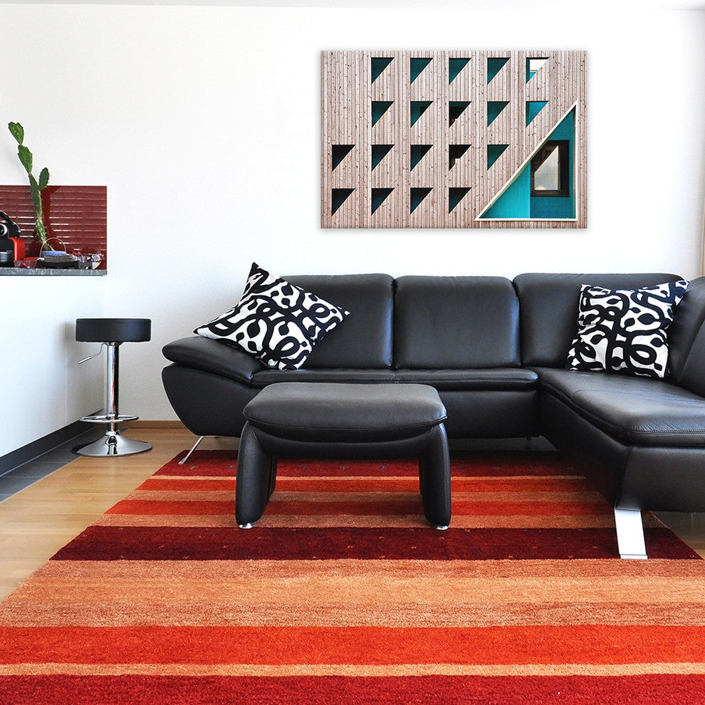 "Triangles" by Linda Wride, 26"x40"