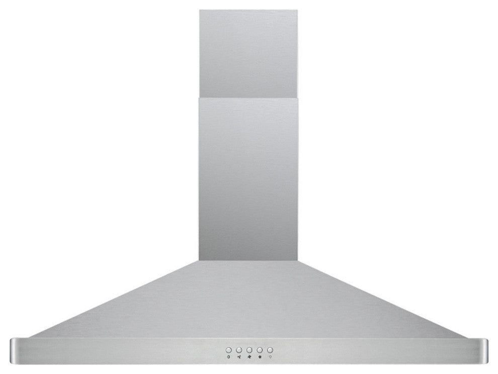 Cavaliere 30" Wall Mounted Range Hood 400 CFM Brushed Stainless Steel LED