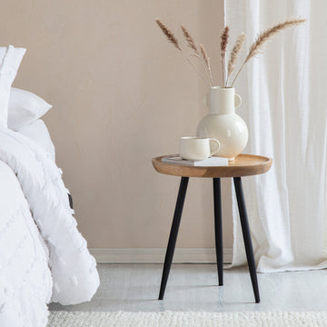 Chevery Small Tri Pin Side Table, Natural