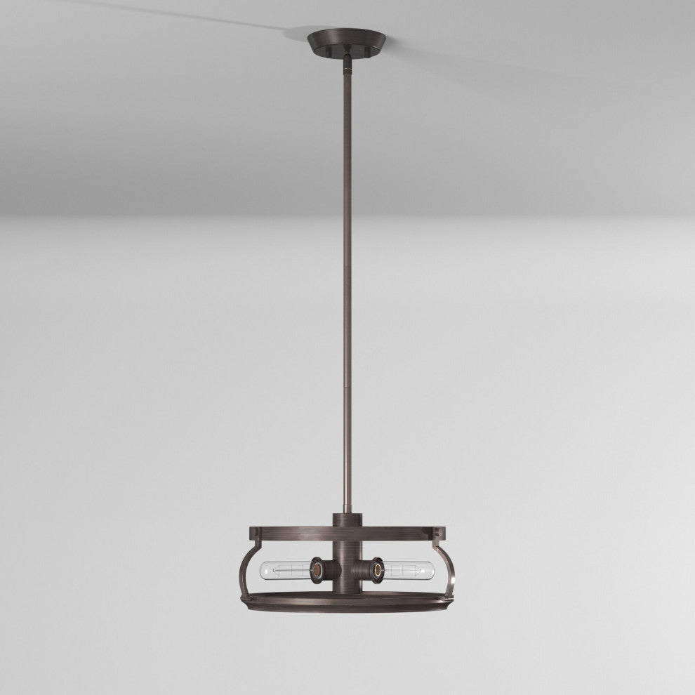 Eaton 3-Light Pendant, Satin Copper Bronze