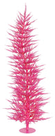 Vickerman 4'x19" Laser Christmas Tree, Dura-Lit 608 Tips, 70 Pink, Pink, LED