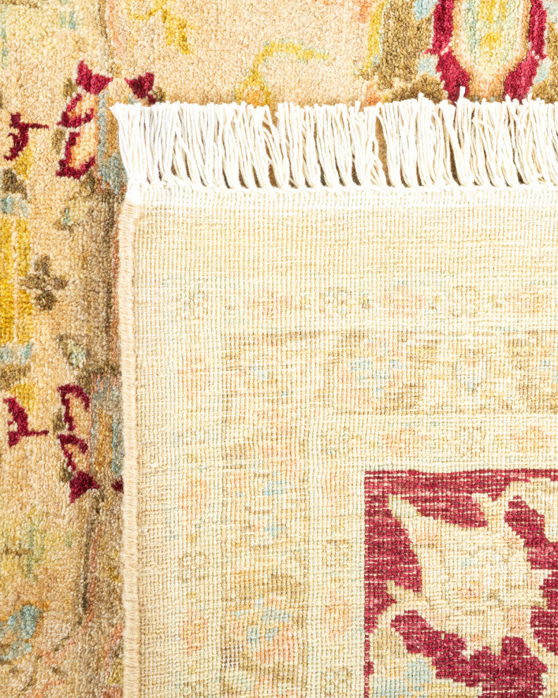 Mogul, One-of-a-Kind Hand-Knotted Area Rug Yellow, 8' 0" x 16' 10"