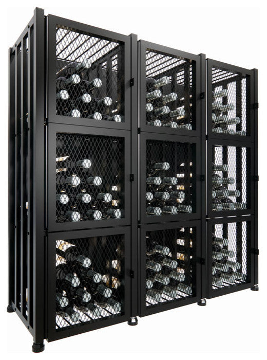 Case and Crate Locker 3 metal wine storage kit, 144 Bottles