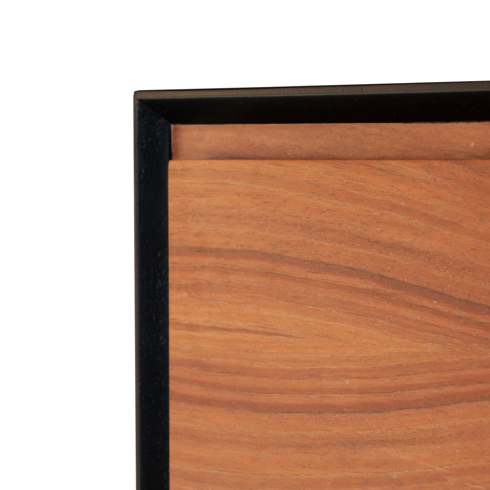 Barcelo Chest - Black and Wood Finish