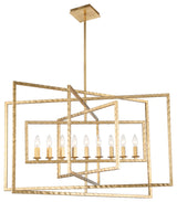 Crystorama Lighting Group 337 Capri 9 Light 39"W Wrought Iron - Antique Gold