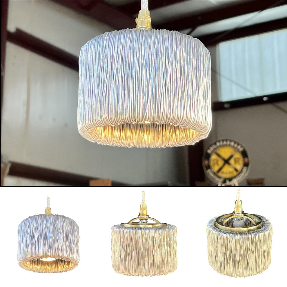 Tesla Wire Coil Shade Mini Pendant 1