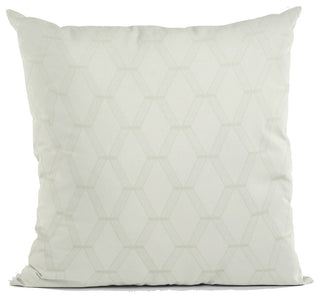 Vanilla Diamond Shiny Fabric With Embroidery Luxury Throw Pillow, Double Sided 2