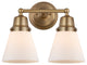 Innovations 623-2W-BB-G61 Cone 2 Light 15" Bath Vanity Light, Brushed Brass
