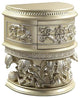 Acme Vatican Nightstand Champagne Silver Finish