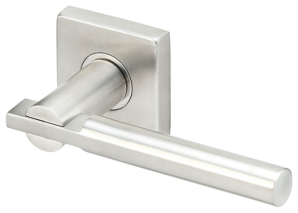 Sequoia Lever, Tubular Privacy, Satin Stainless Steel, 2-3/8" Backset
