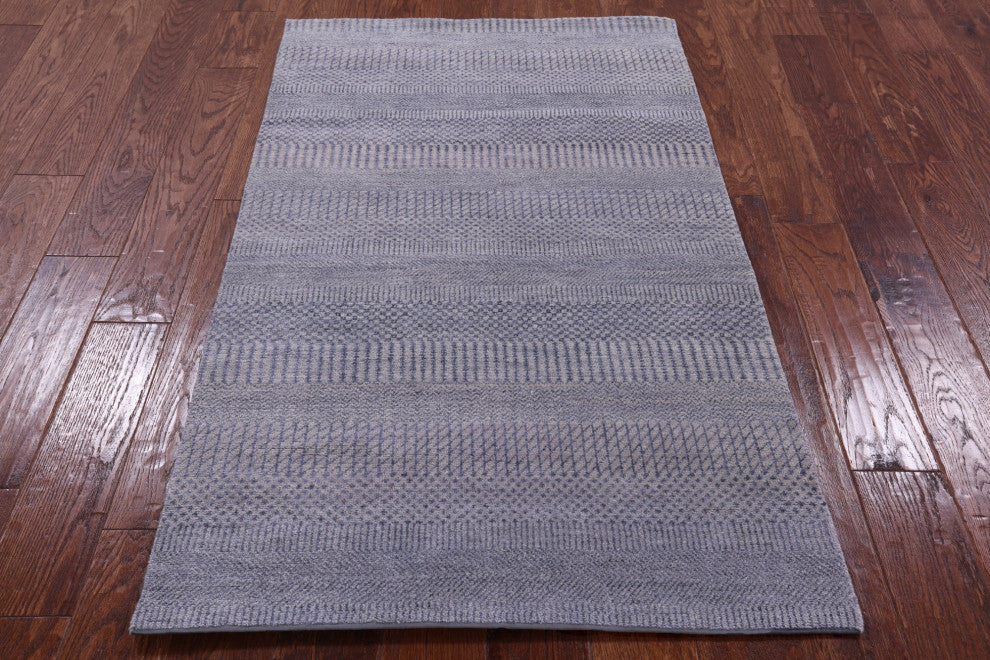 Savannah Grass Wool and Silk Handmade Rug 2' 11" X 4' 10" Q11556