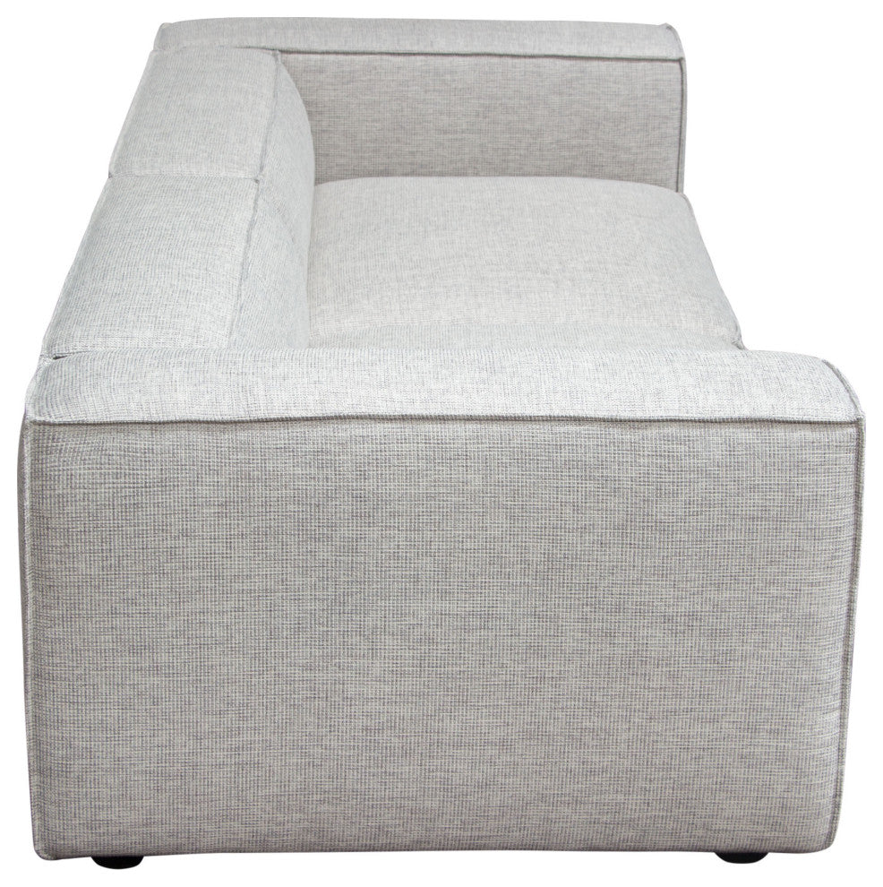 Vice 2PC Modular Sofa in Barley Fabric