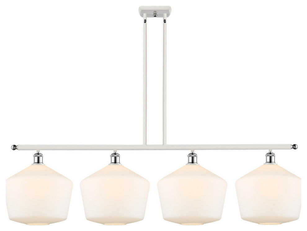 Innovations 516-4I-WPC-G651-12 4-Light Island Light, White, Polished Chrome