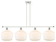 Innovations 516-4I-WPC-G651-12 4-Light Island Light, White, Polished Chrome
