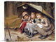 "Three Little Kittens" Stretched Canvas Giclee by Joseph Clark, 16"x13"