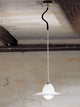 Country Line 1836 Pendant, Satin White and Brick Red, Verdigris and Rust