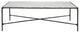 Safavieh Couture Jessa Rectangle Metal Coffee Table, Black / White