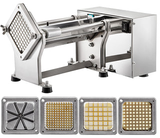 Electric French Fry Cutter with 6mm 9mm 13mm and 8-Wedge Blade