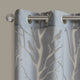 Madison Park Averil Devore Bird Sheer Window Curtain Panel, Grey