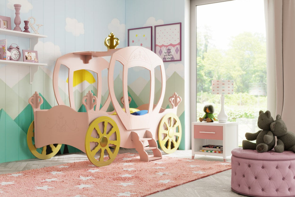 Princess Carriage Toddler Car Bed