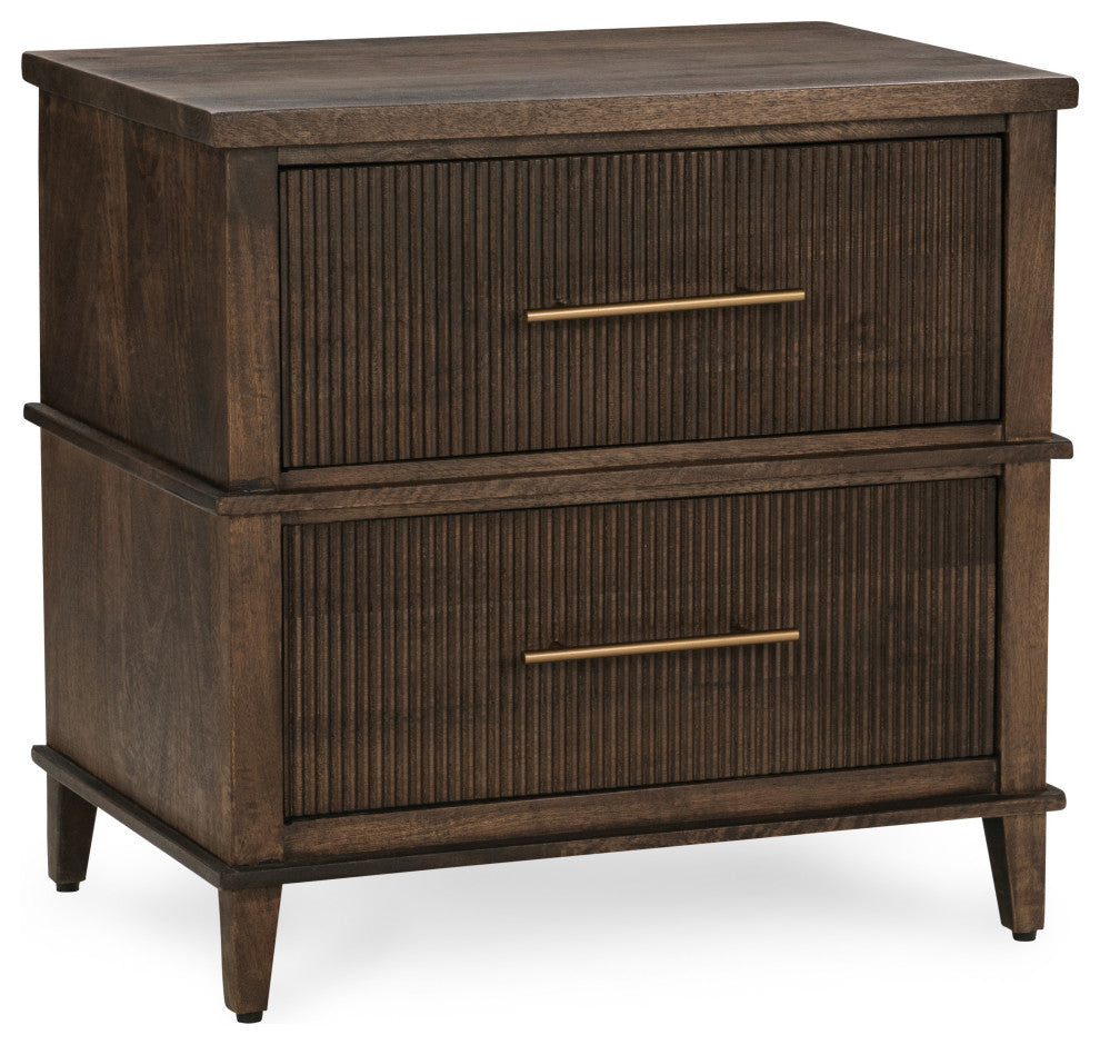 Westlake 2-Drawer Mango Wood Nightstand