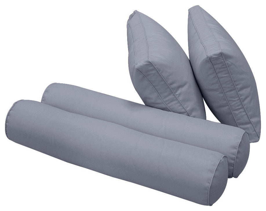 S1 Queen Size 5PC Pipe Daybed Mattress Cushion Bolster Pillow Complete Set AD001