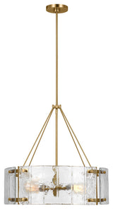 Calvert Medium Chandelier, Burnished Brass