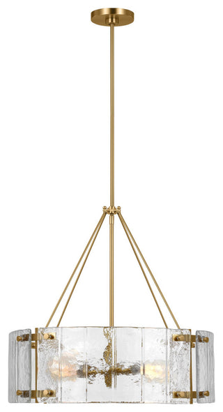 Calvert Medium Chandelier, Burnished Brass