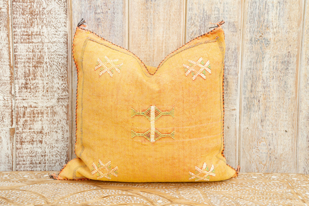 Amala Moroccan Silk Rug Pillow