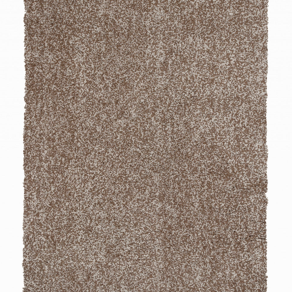 8' X 10' Polyester Beige Heather Area Rug