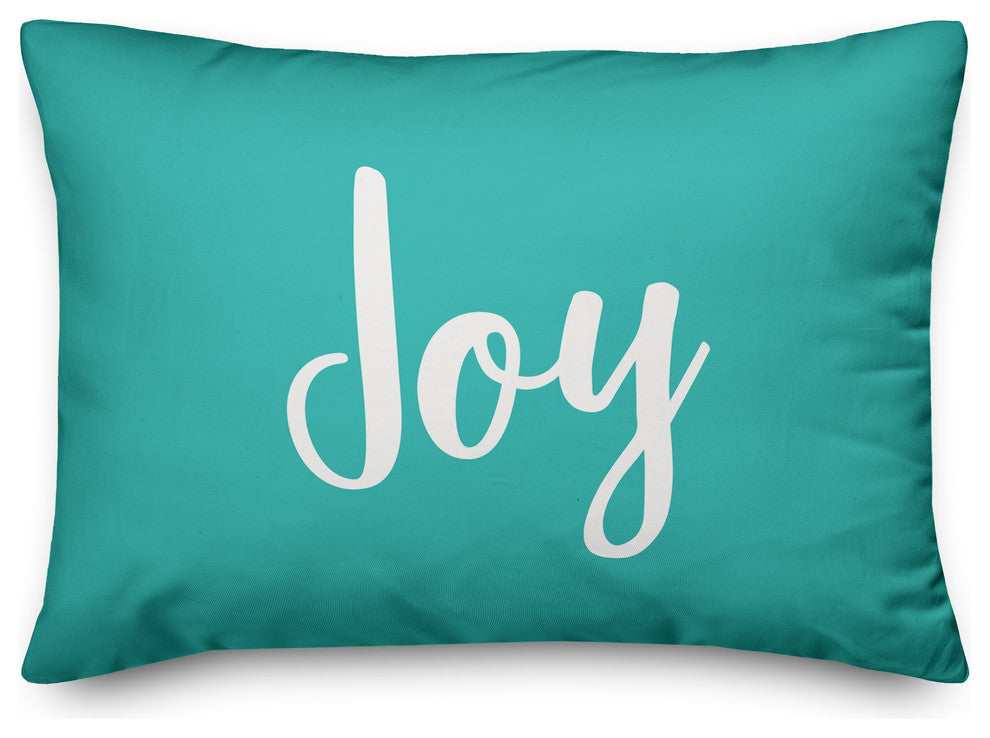 Joy, Teal 14x20 Lumbar Pillow