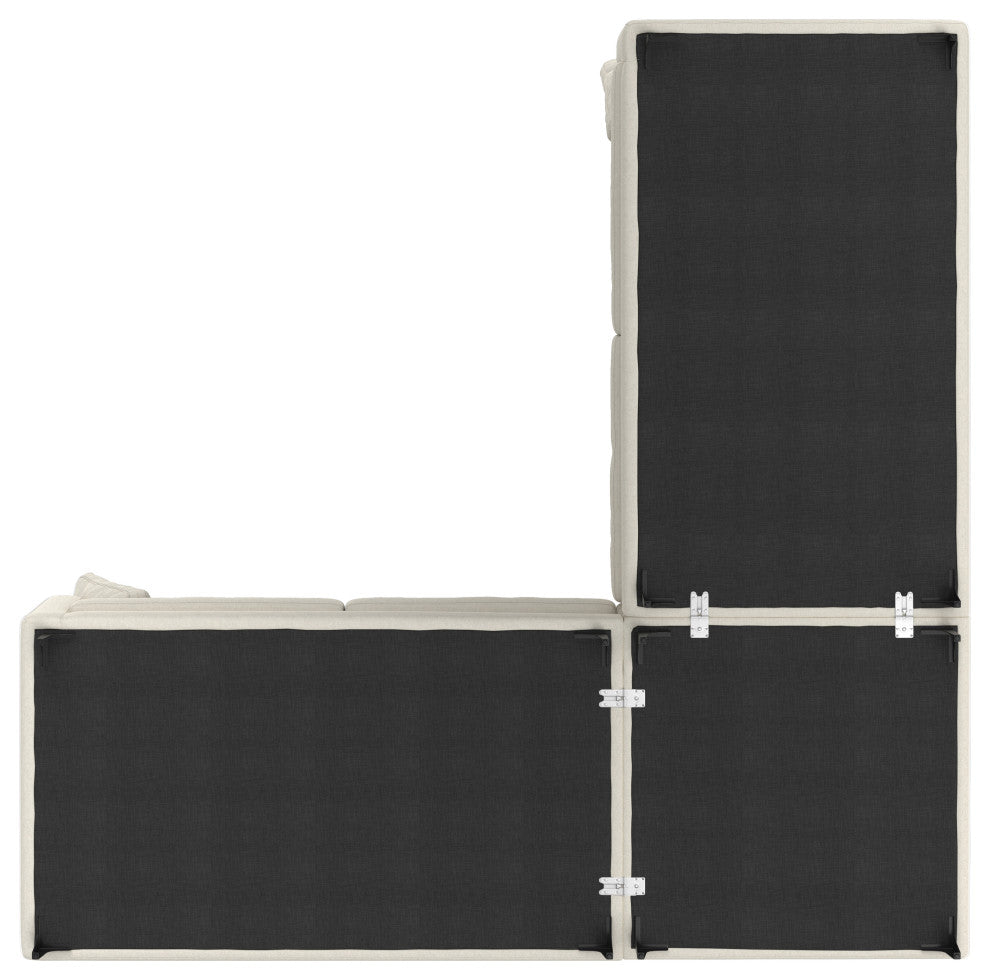 Ava Corner Sectional in Tightly Woven Performance Fabric