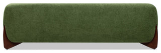 Alpine 90.5" Sherpa Sofa, Moss Green Fleeced Teddy