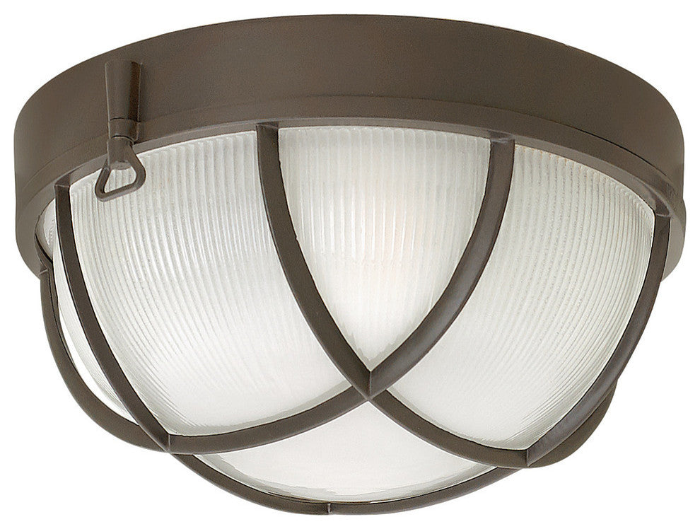 Hinkley Marina Outdoor Small Flush Mount, Bronze