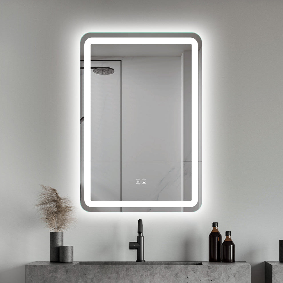 Rectangle Metal Frame LED Mirror, Wall Mirror