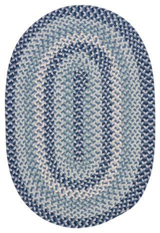 Colonial Mills Boston Common BC53 Capeside Blue Traditional Area Rug, Oval 2'x8'