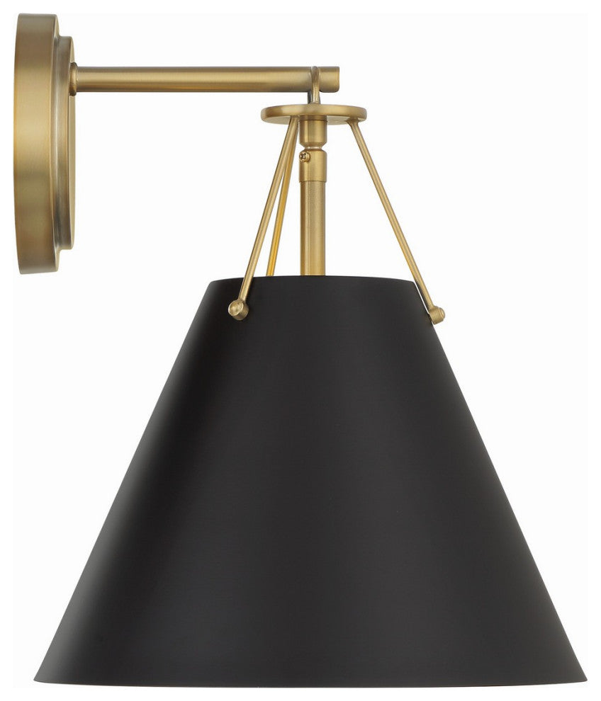 Xavier 1-Light Task Sconce, Vibrant Gold