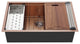 Tourner 32 x 19, Single Basin, Undermount Kitchen Workstation Sink, Rose Gold
