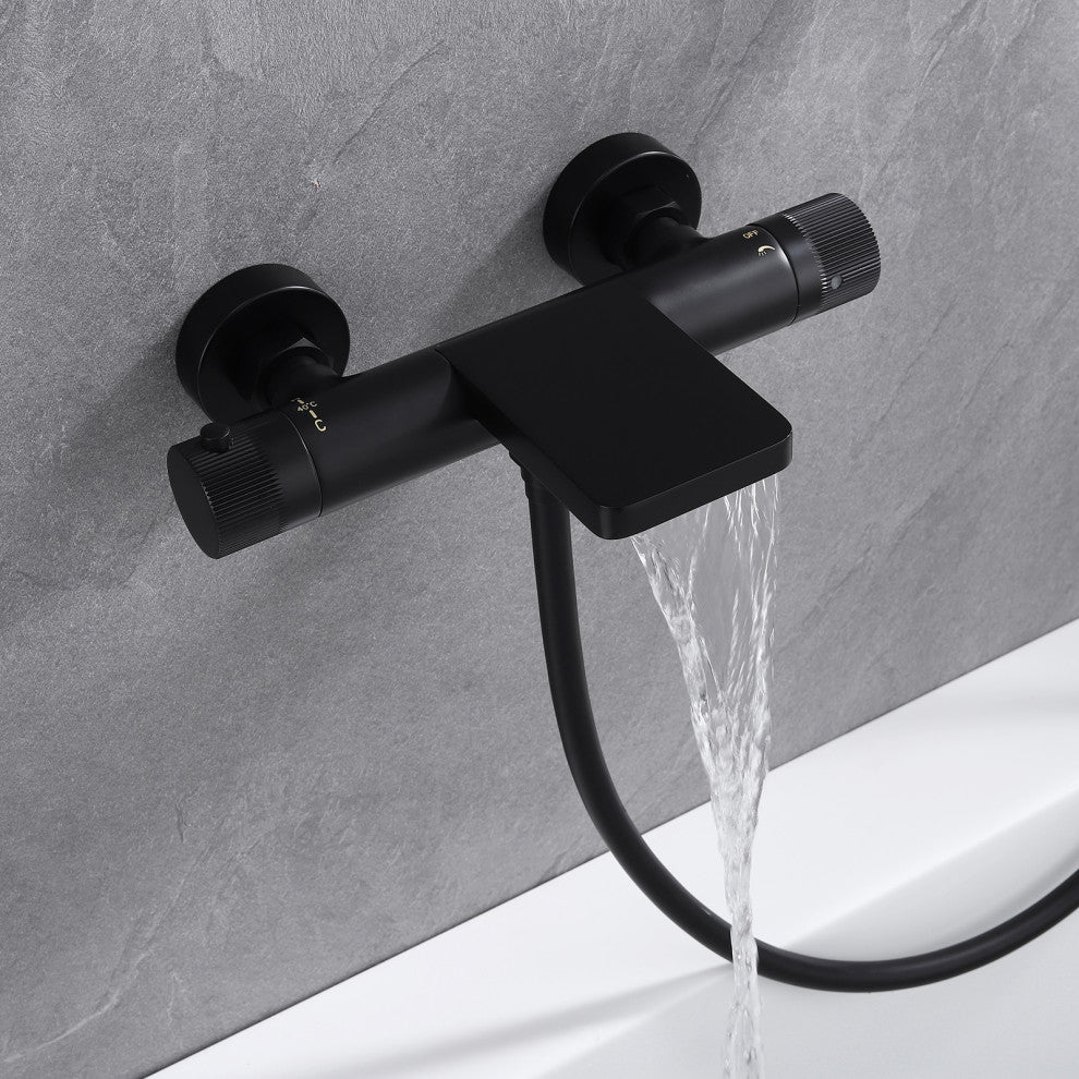 Waterfall Tub Faucet with 3 Settings Handheld Shower