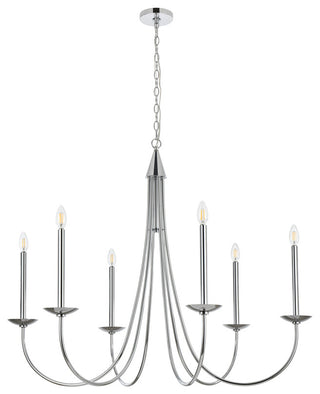 Home Living 42" Chandelier, Chrome