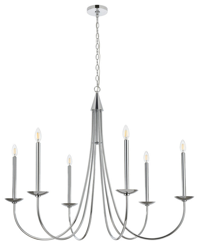 Home Living 42" Chandelier, Chrome