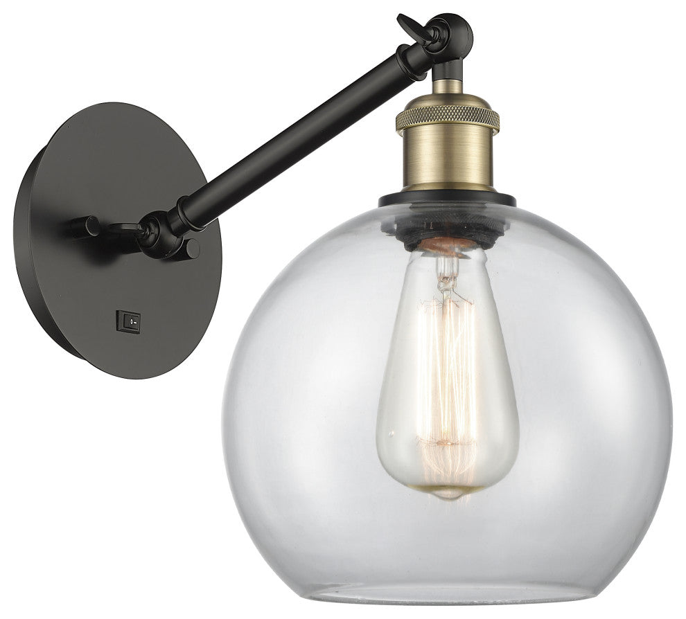Innovations 317-1W-BAB-G122-8-LED 1-Light Sconce, Black Antique Brass