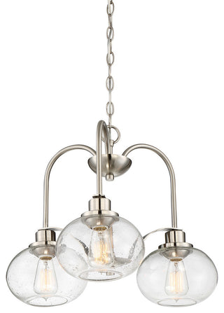 Quoizel TRG5103BN Three Light Chandelier Trilogy Brushed Nickel