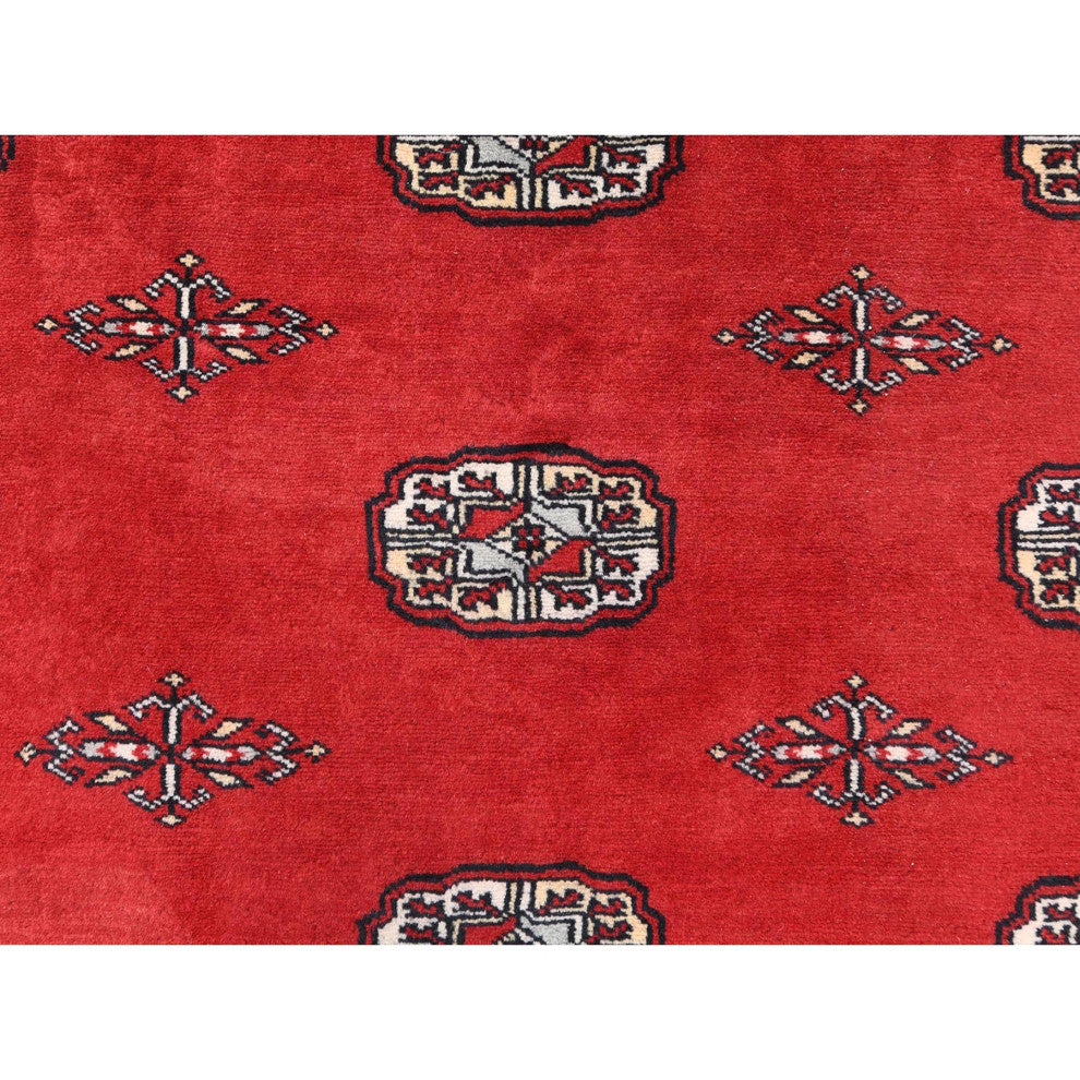 Rich Red Princess Bokara Extra Soft Wool Hand Knotted Oriental Rug 10'1"x14'7"