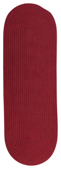 Colonial Mills Rug Reversible Flat-Braid, Oval Runner Red Runner, Oval