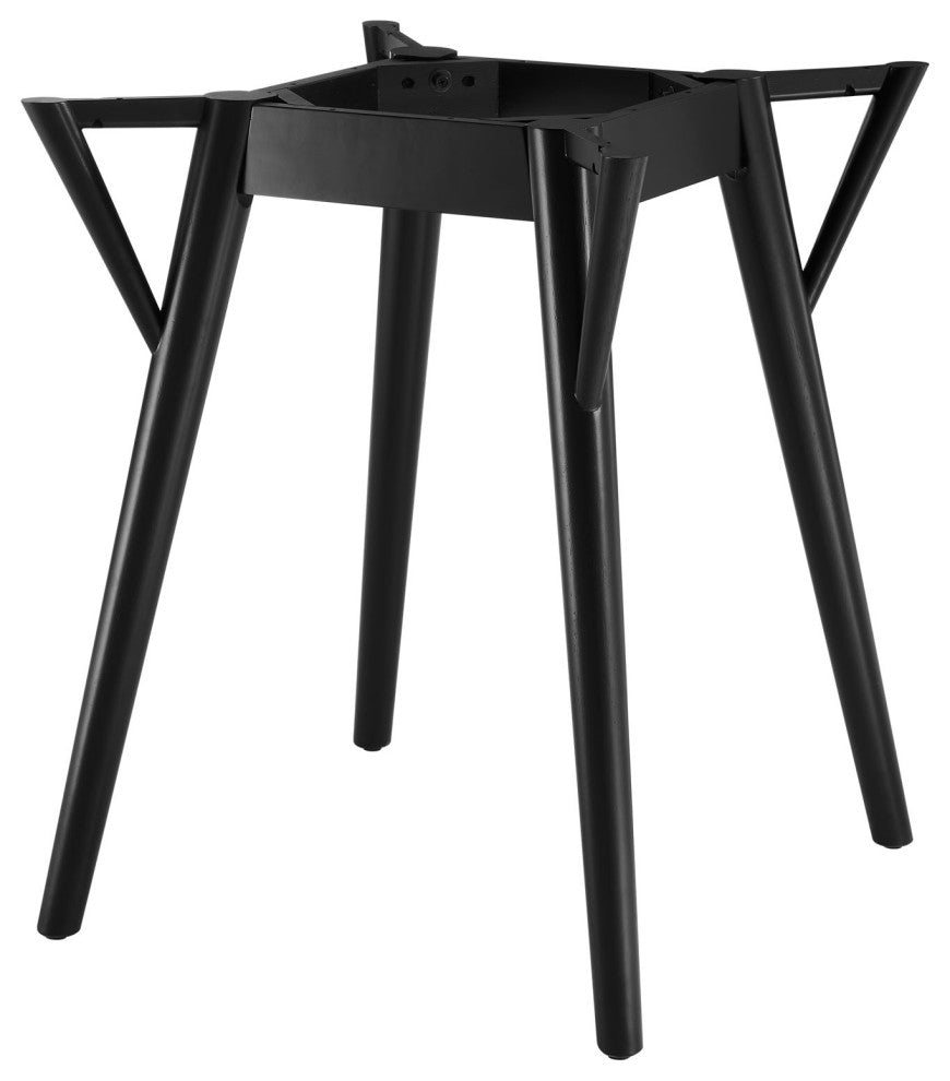 36" Dining Table, Round, White Black, Wood, Artificial Marble, Modern