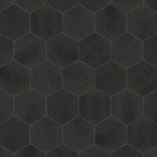 Palazzo Hex Nero Porcelain Floor and Wall Tile
